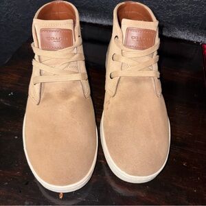 Coach Men’s Tan Suede Chukka Sneakers SZ 8D PREOWNED